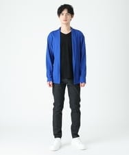 MKCFU34090 MK MICHEL KLEIN HOMME(MKミッシェルクランオム) ショールカラーカーディガン ブルー(55)