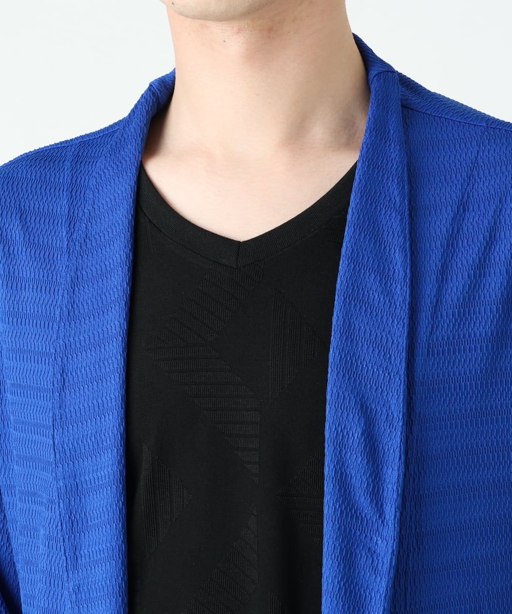MKCFU34090 MK MICHEL KLEIN HOMME(MKミッシェルクランオム) ショールカラーカーディガン ブルー(55)