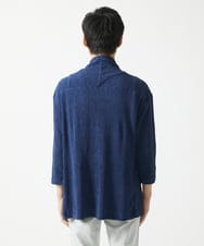 MKCGC03080 MK MICHEL KLEIN HOMME(MKミッシェルクランオム) 【洗える】 シフォンヨウリュウカーディガン ブルー
