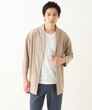 MKCGC03080 MK MICHEL KLEIN HOMME(MKミッシェルクランオム) 【洗える】 シフォンヨウリュウカーディガン アイボリー