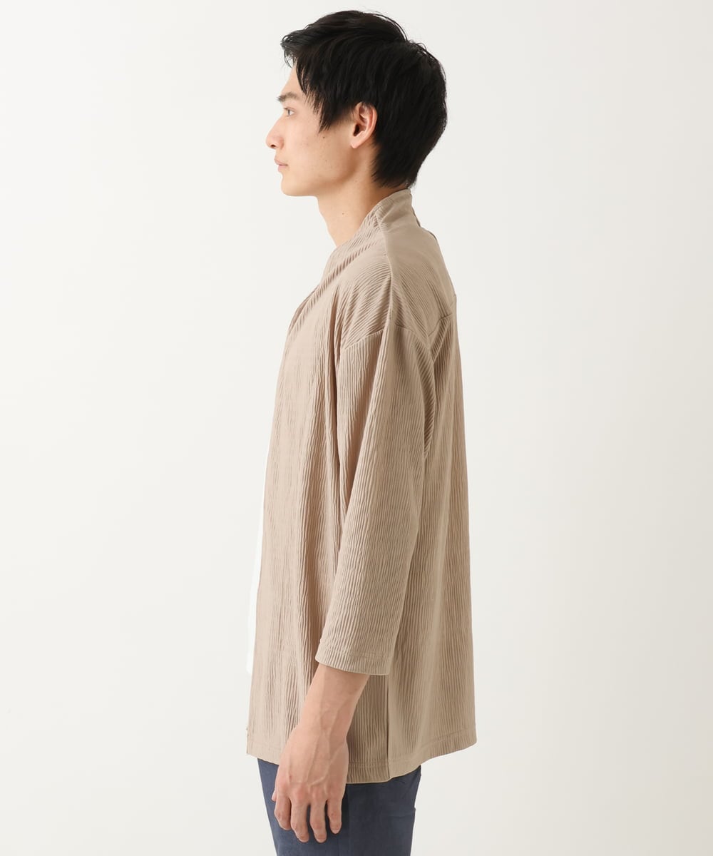 MKCGC03080 MK MICHEL KLEIN HOMME(MKミッシェルクランオム) 【洗える】 シフォンヨウリュウカーディガン アイボリー