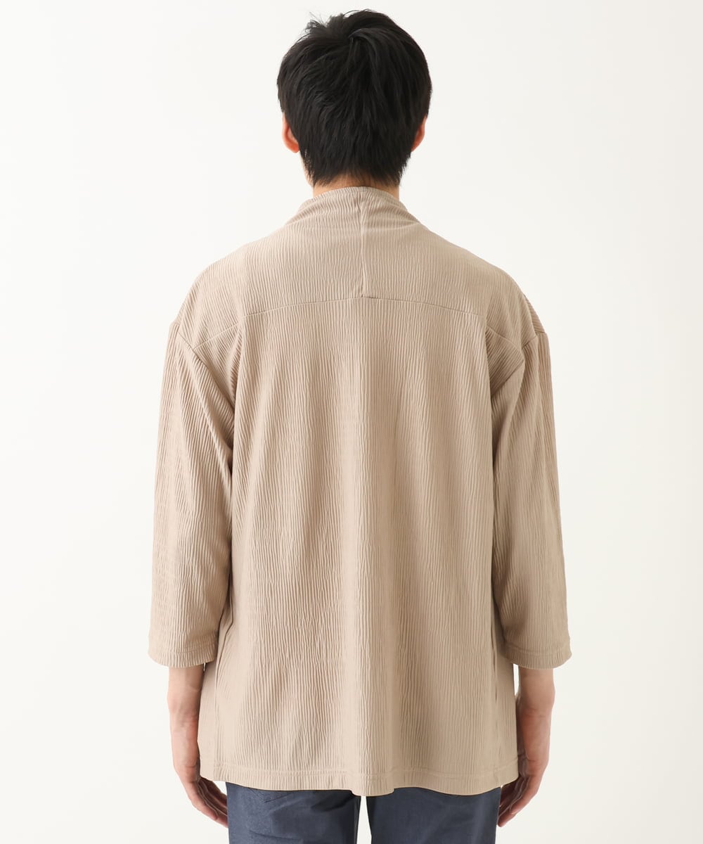 MKCGC03080 MK MICHEL KLEIN HOMME(MKミッシェルクランオム) 【洗える】 シフォンヨウリュウカーディガン アイボリー