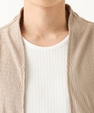 MKCGC03080 MK MICHEL KLEIN HOMME(MKミッシェルクランオム) 【洗える】 シフォンヨウリュウカーディガン アイボリー