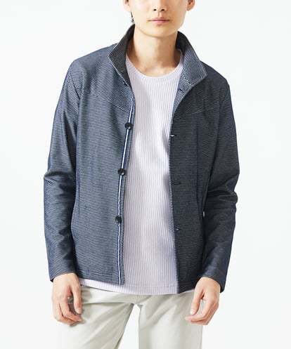 MKCGC22130 MK MICHEL KLEIN HOMME スタンドカーディガンジャケット