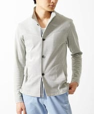 MKCGC22130 MK MICHEL KLEIN HOMME(MKミッシェルクランオム) スタンドカーディガンジャケット ホワイト(90)