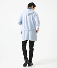 MKCGC32130 MK MICHEL KLEIN HOMME(MKミッシェルクランオム) コーディガン / ストライプサッカー　 ライトブルー