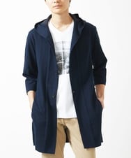 MKCGC32130 MK MICHEL KLEIN HOMME(MKミッシェルクランオム) コーディガン / ストライプサッカー　 ネイビー