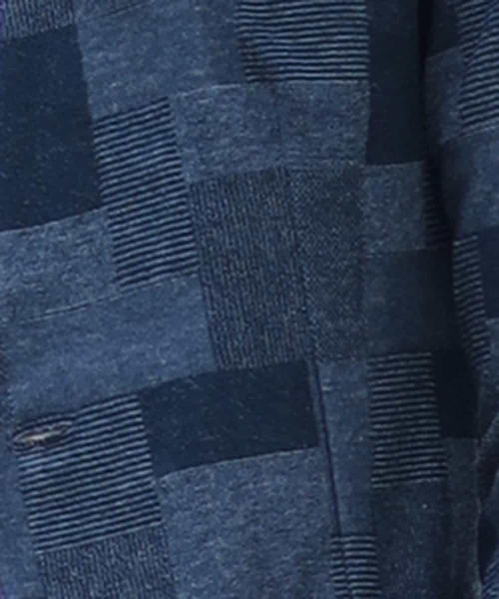 MKCGJ56130 MK MICHEL KLEIN HOMME(MKミッシェルクランオム) カーディガン／TCブロックパイル ネイビー