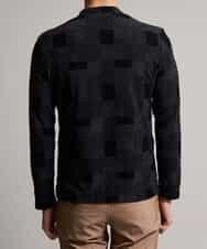 MKCGJ56130 MK MICHEL KLEIN HOMME(MKミッシェルクランオム) カーディガン／TCブロックパイル ダークグレー