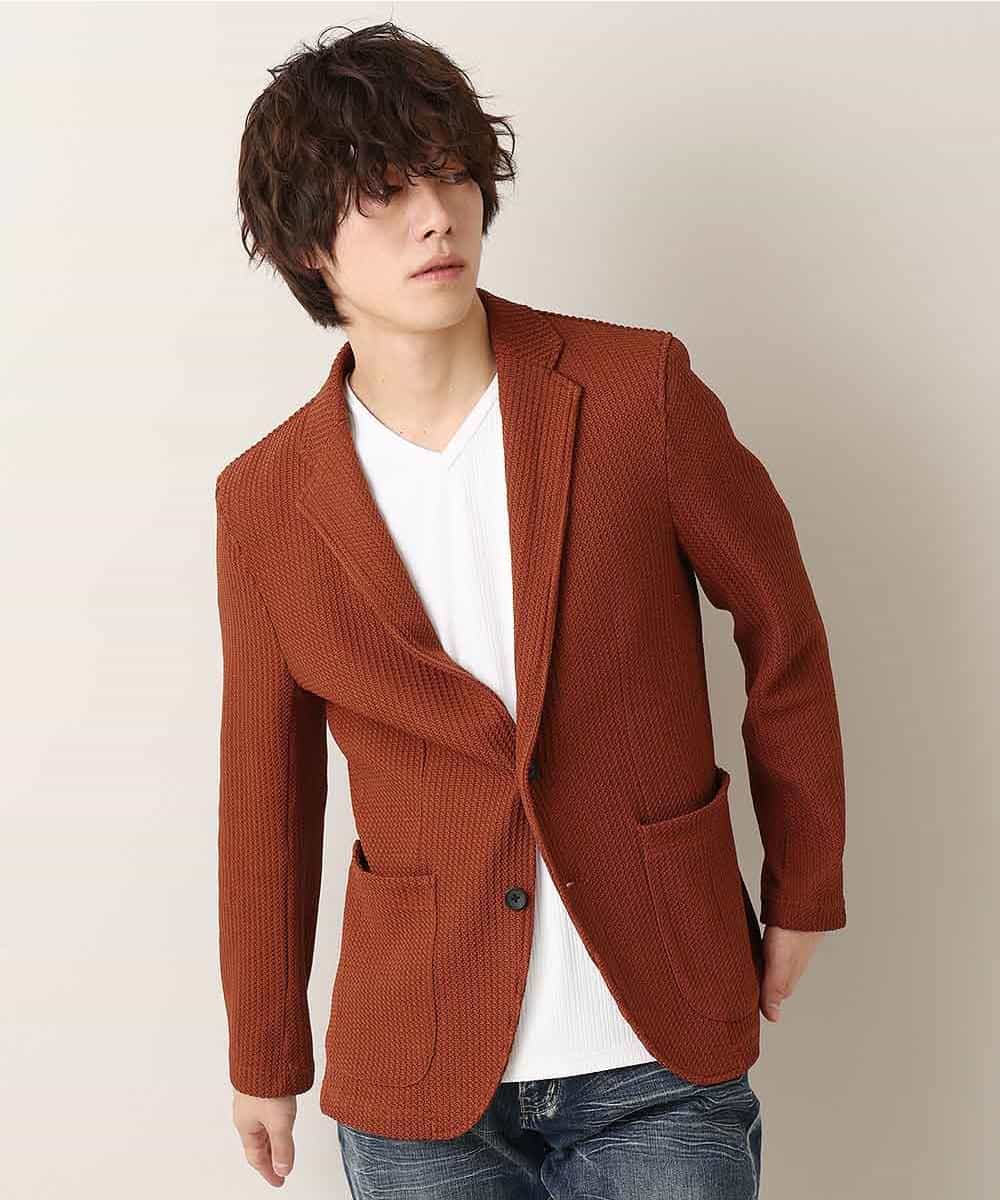 MKCGM54130 MK MICHEL KLEIN HOMME(MKミッシェルクランオム) ウィッカーバスケット／カットジャケット オレンジ(15)