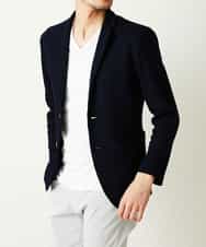 MKCGM54130 MK MICHEL KLEIN HOMME(MKミッシェルクランオム) ウィッカーバスケット／カットジャケット ネイビー(57)