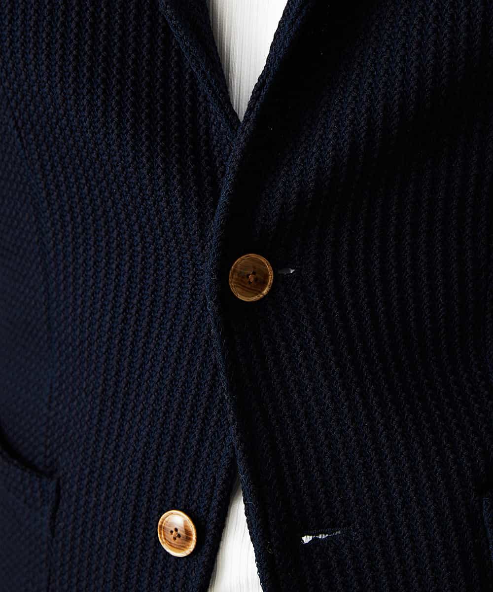 MKCGM54130 MK MICHEL KLEIN HOMME(MKミッシェルクランオム) ウィッカーバスケット／カットジャケット ネイビー(57)