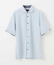 MKCGM80089 MK MICHEL KLEIN HOMME(MKミッシェルクランオム) 【涼しい/吸水速乾】クールリサイクルポリシャツ ライトブルー
