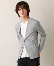 MKCGO04089 MK MICHEL KLEIN HOMME(MKミッシェルクランオム) 【夏の涼羽織り】エアーメランジカーディガン ライトグレー(91)