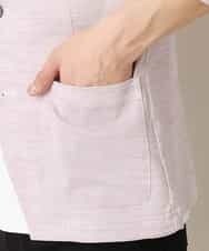 MKCGO13089 MK MICHEL KLEIN HOMME(MKミッシェルクランオム) 【夏の涼羽織り】エアーメランジカーディガン ピンク