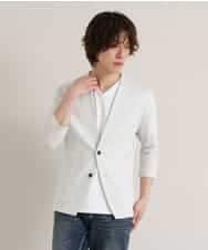 MKCGO13089 MK MICHEL KLEIN HOMME(MKミッシェルクランオム) 【夏の涼羽織り】エアーメランジカーディガン グリーン