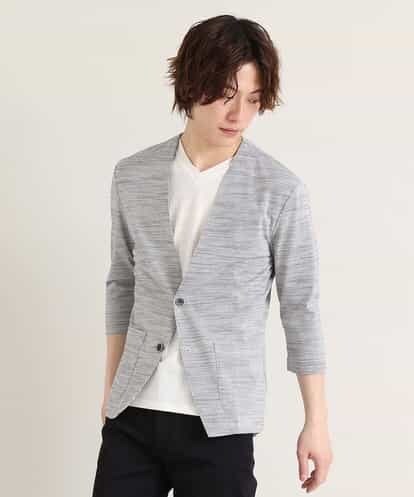 MKCGO13089 MK MICHEL KLEIN HOMME 【夏の涼羽織り】エアーメランジカーディガン