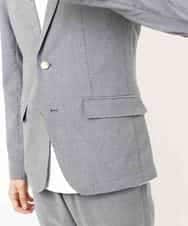 MKCGP65180 MK MICHEL KLEIN HOMME(MKミッシェルクランオム) リネンドビージャケット ブルー