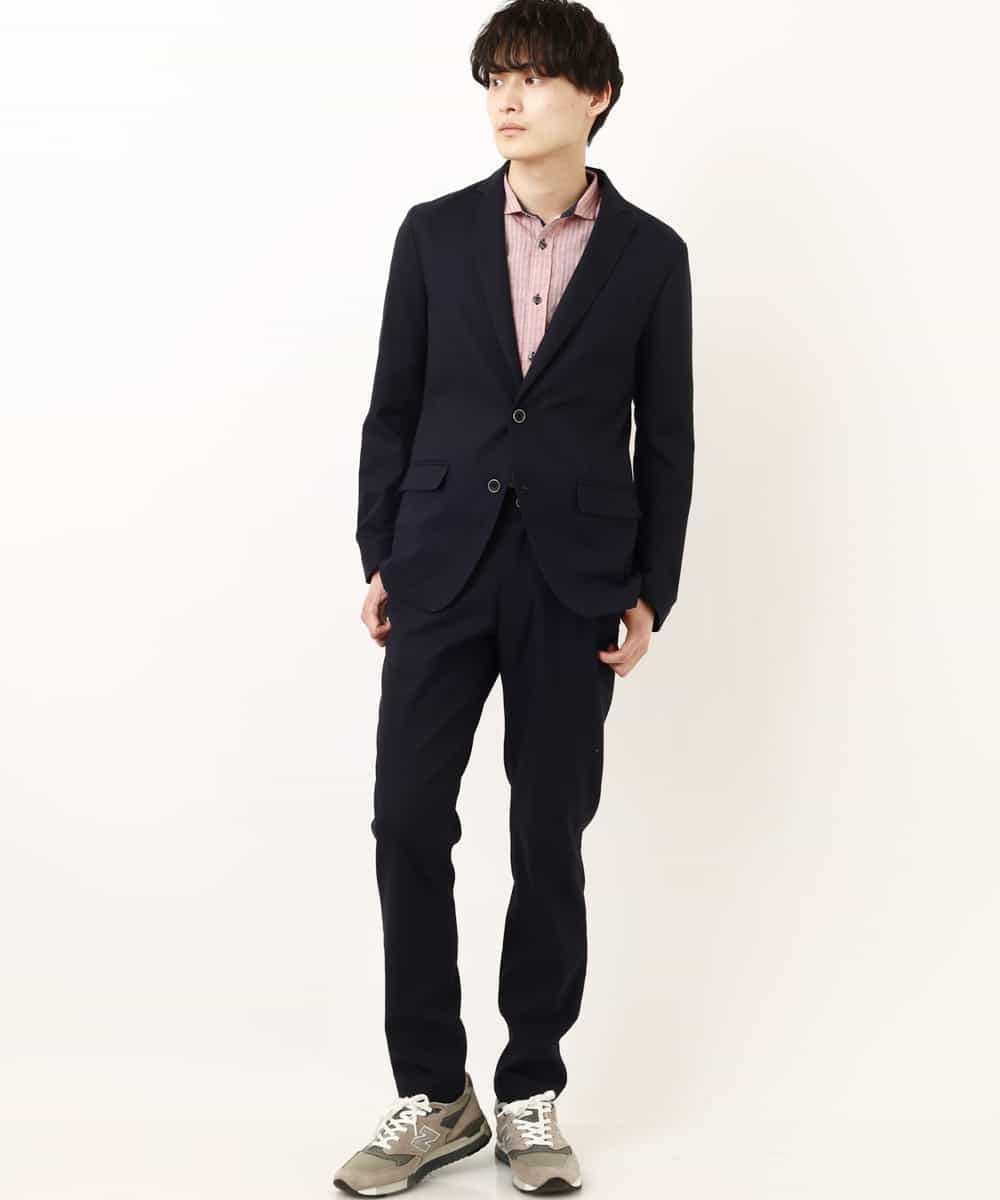 MKCGP65180 MK MICHEL KLEIN HOMME(MKミッシェルクランオム) リネンドビージャケット ネイビー