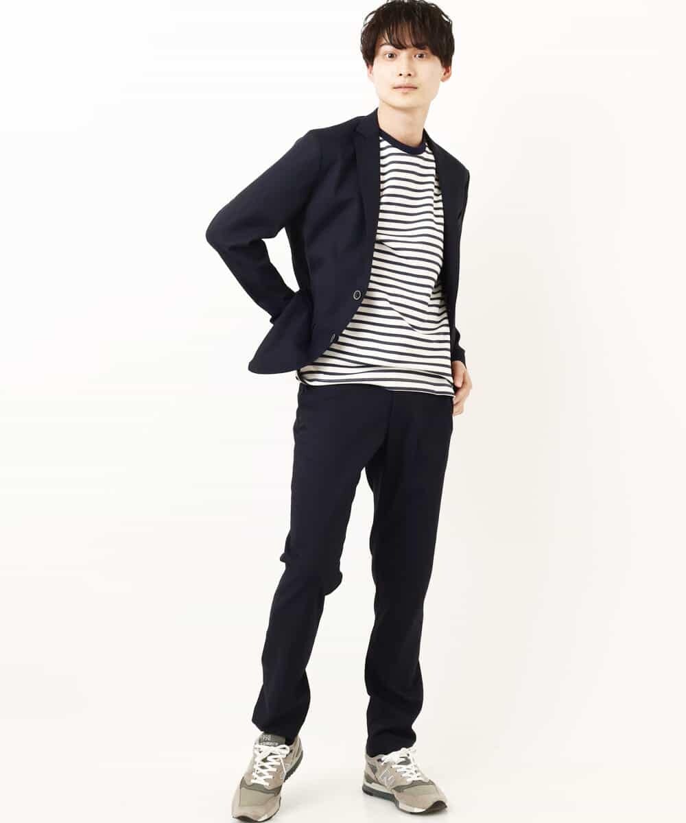 MKCGP65180 MK MICHEL KLEIN HOMME(MKミッシェルクランオム) リネンドビージャケット ネイビー