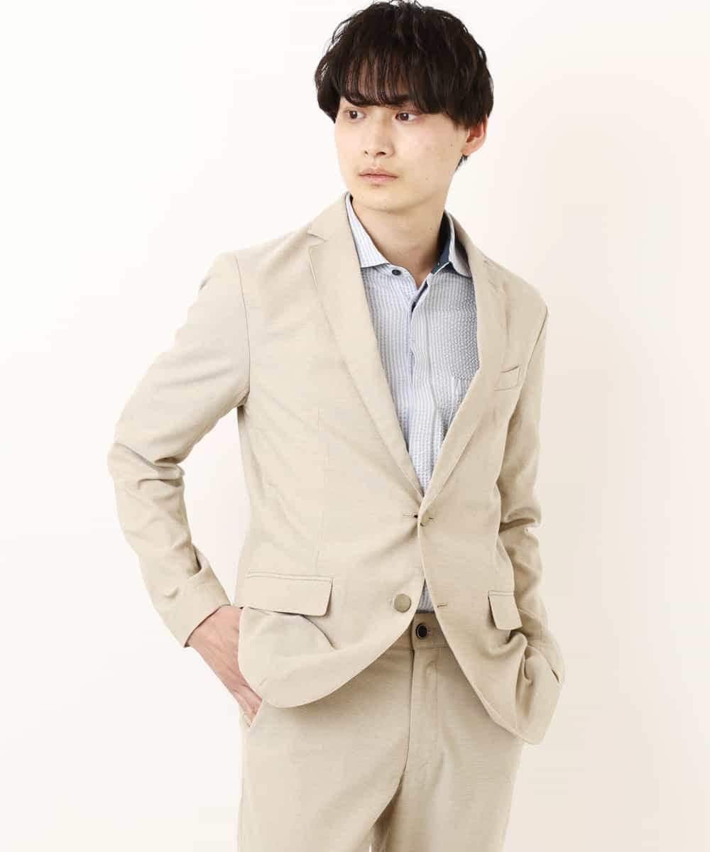 MKCGP65180 MK MICHEL KLEIN HOMME(MKミッシェルクランオム) リネンドビージャケット ベージュ
