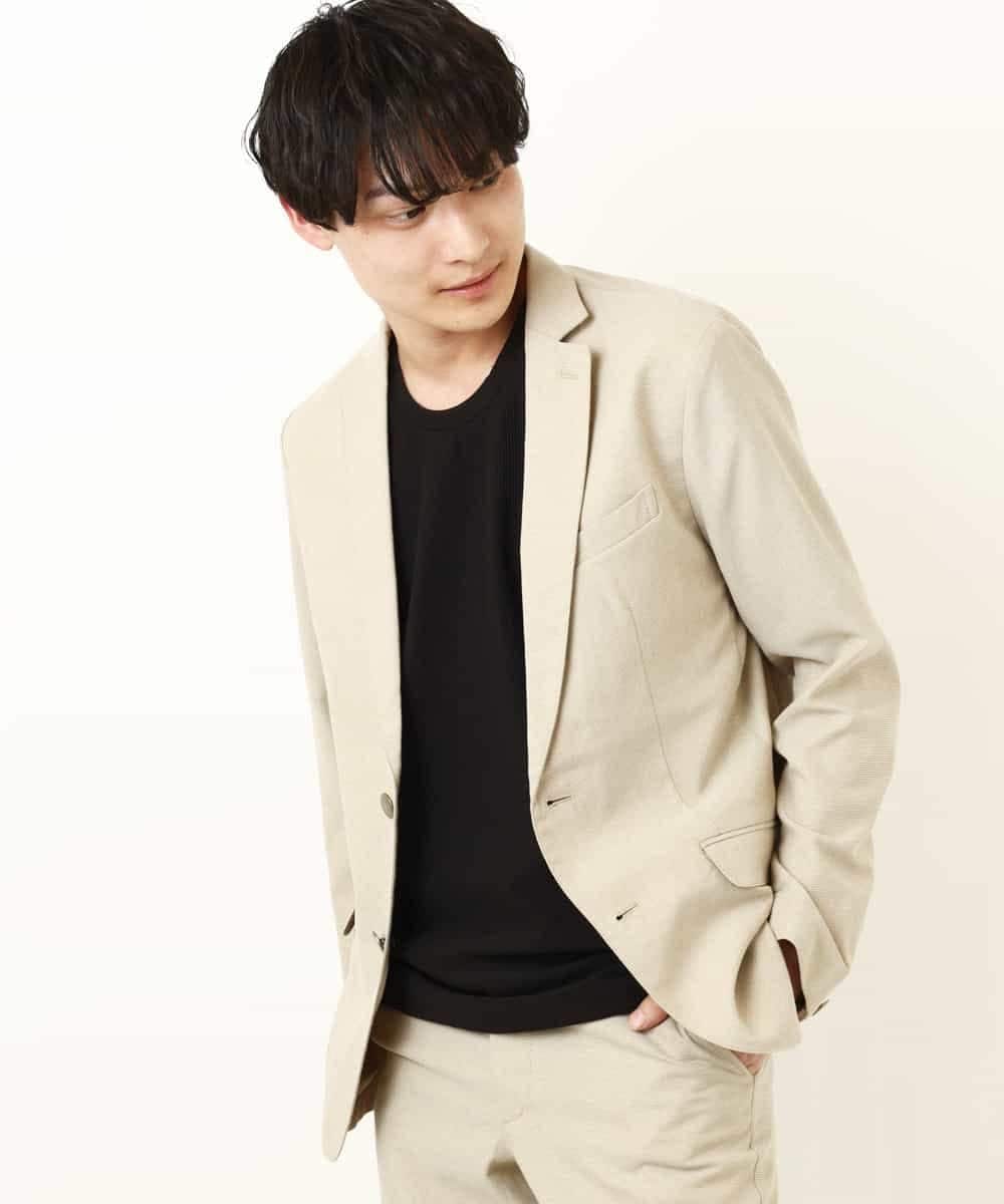 MKCGP65180 MK MICHEL KLEIN HOMME(MKミッシェルクランオム) リネンドビージャケット ベージュ