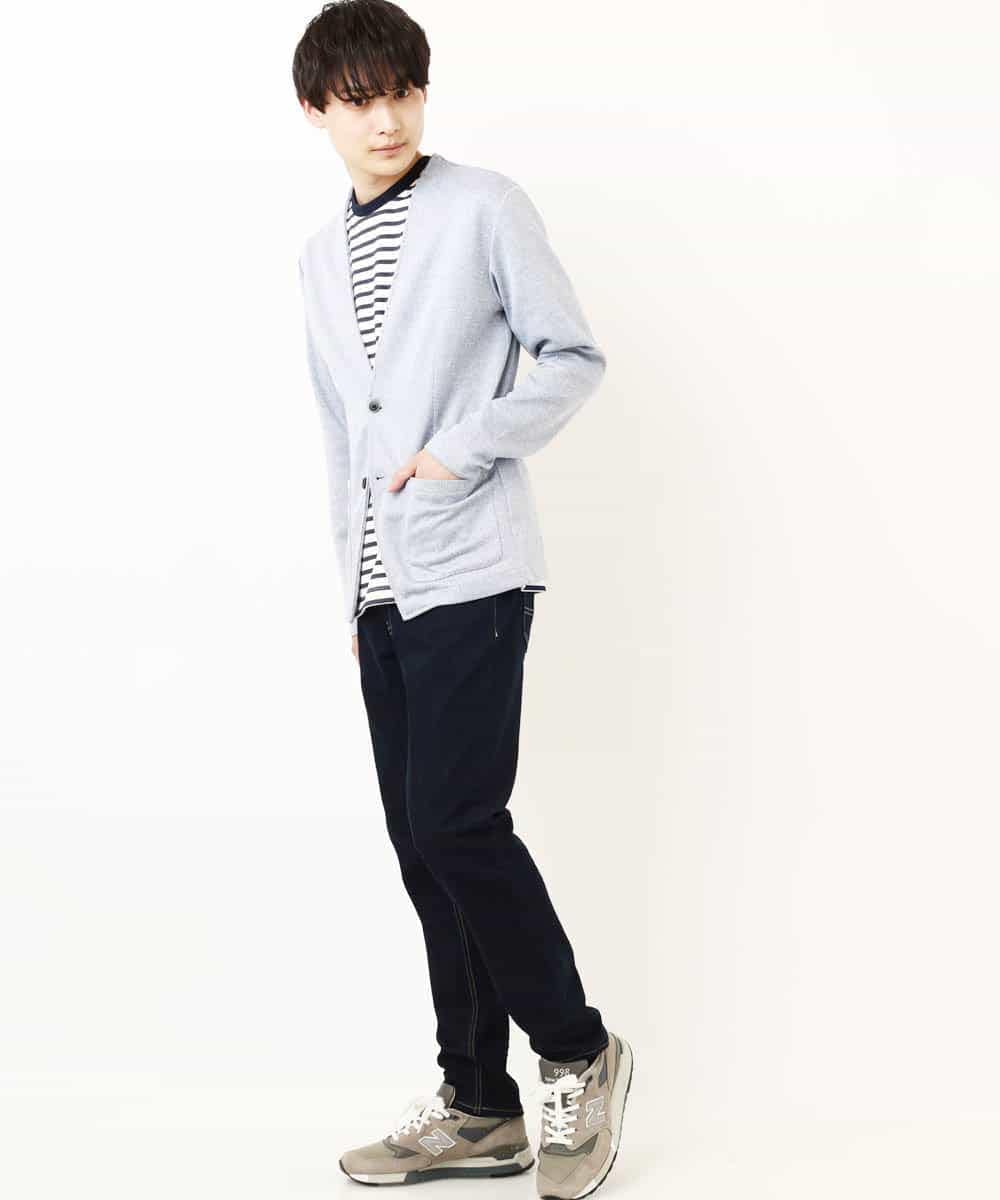 MKCGR21090 MK MICHEL KLEIN HOMME(MKミッシェルクランオム) ノーカラージャケット ライトブルー