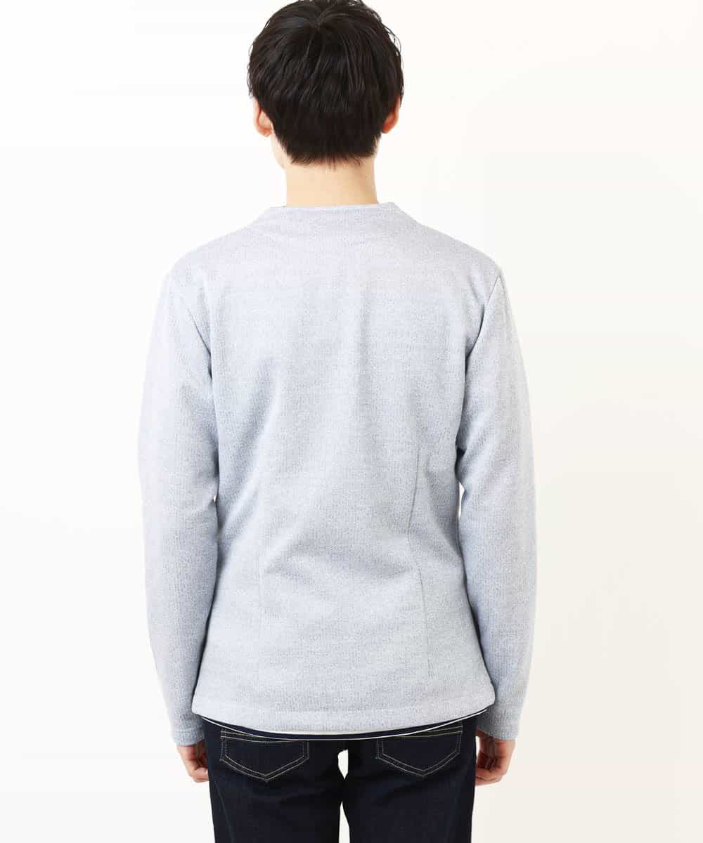 MKCGR21090 MK MICHEL KLEIN HOMME(MKミッシェルクランオム) ノーカラージャケット ライトブルー