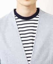 MKCGR21090 MK MICHEL KLEIN HOMME(MKミッシェルクランオム) ノーカラージャケット ライトブルー