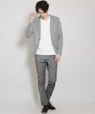 MKCGR21090 MK MICHEL KLEIN HOMME(MKミッシェルクランオム) ノーカラージャケット ブラック