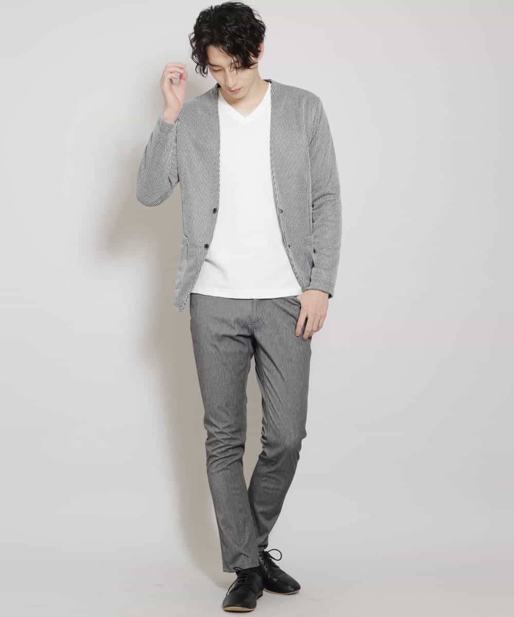 MKCGR21090 MK MICHEL KLEIN HOMME(MKミッシェルクランオム) ノーカラージャケット ブラック