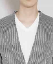 MKCGR21090 MK MICHEL KLEIN HOMME(MKミッシェルクランオム) ノーカラージャケット ブラック