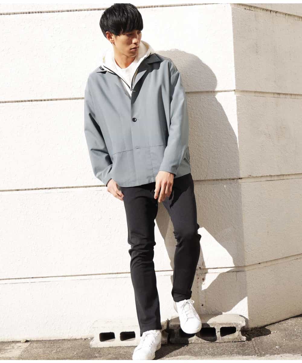 MKCGR31130 MK MICHEL KLEIN HOMME(MKミッシェルクランオム) シャツジャケット グリーン