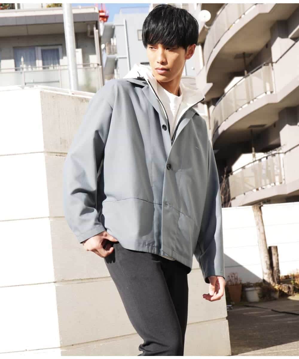 MKCGR31130 MK MICHEL KLEIN HOMME(MKミッシェルクランオム) シャツジャケット グリーン