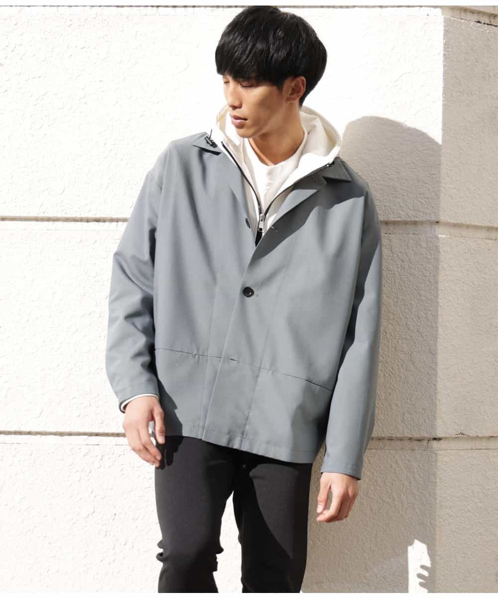 MKCGR31130 MK MICHEL KLEIN HOMME(MKミッシェルクランオム) シャツジャケット グリーン