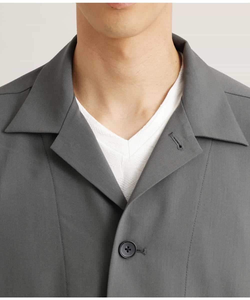 MKCGR31130 MK MICHEL KLEIN HOMME(MKミッシェルクランオム) シャツジャケット グレー
