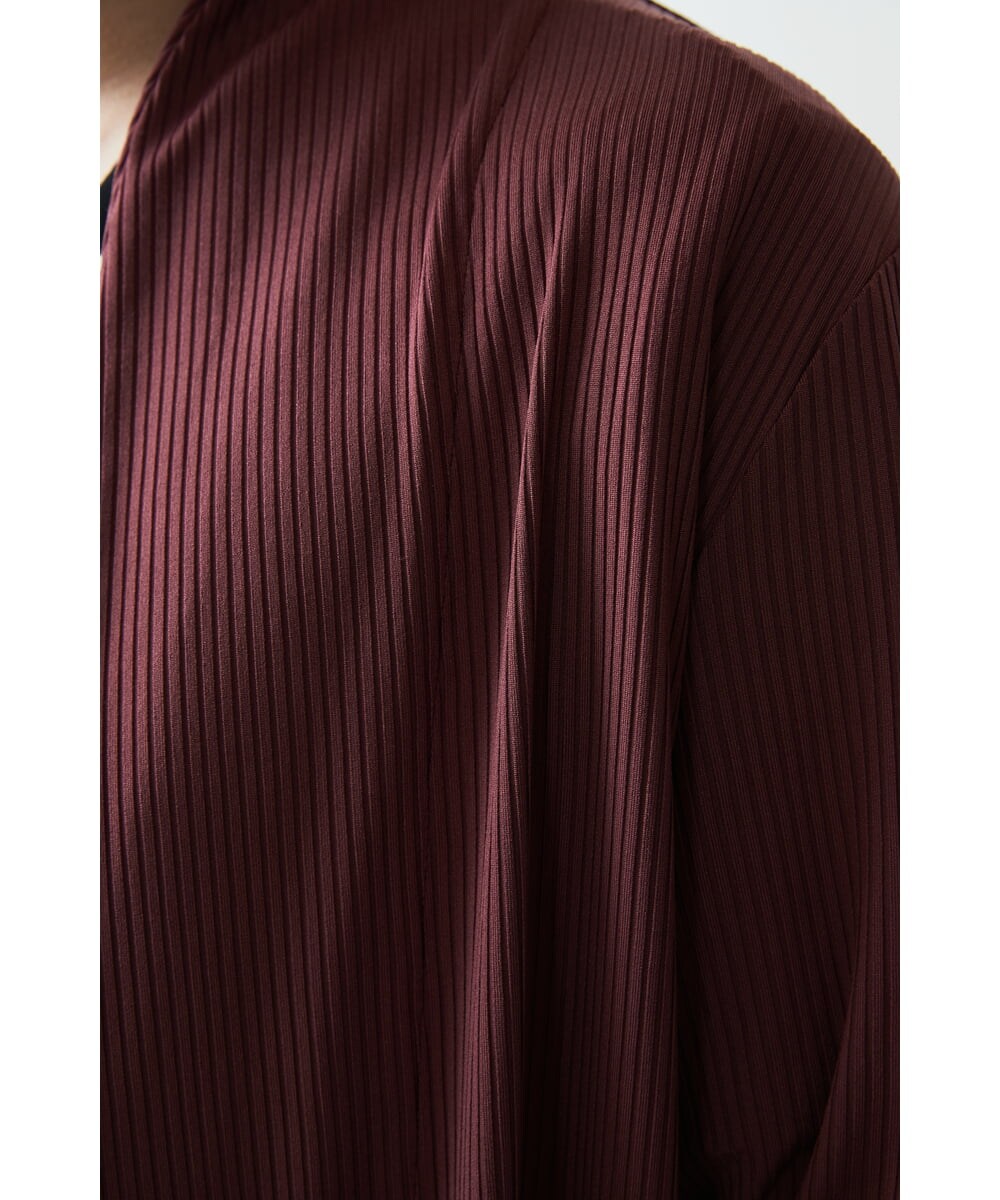 MKCGR33080 MK MICHEL KLEIN HOMME(MKミッシェルクランオム) 七分袖カーディガン ボルドー
