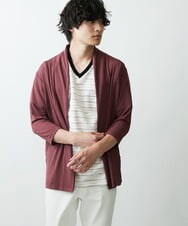 MKCGR33080 MK MICHEL KLEIN HOMME(MKミッシェルクランオム) 七分袖カーディガン ボルドー