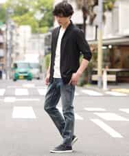 MKCGR33080 MK MICHEL KLEIN HOMME(MKミッシェルクランオム) 七分袖カーディガン ダークグレー