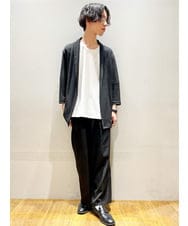 MKCGR33080 MK MICHEL KLEIN HOMME(MKミッシェルクランオム) 七分袖カーディガン ダークグレー