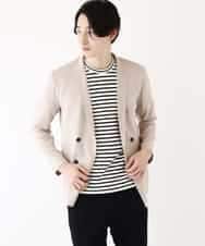 MKCGR39150 MK MICHEL KLEIN HOMME(MKミッシェルクランオム) ジャージーダブルジャケット ベージュ