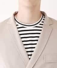 MKCGR39150 MK MICHEL KLEIN HOMME(MKミッシェルクランオム) ジャージーダブルジャケット ベージュ