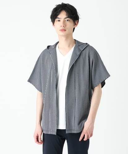 MKCGS57110 MK MICHEL KLEIN HOMME ボタンレスフードカーディガン