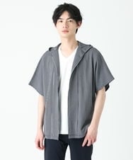 MKCGS57110 MK MICHEL KLEIN HOMME(MKミッシェルクランオム) ボタンレスフードカーディガン ネイビー(57)