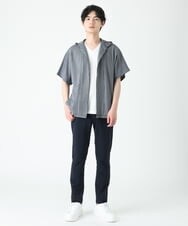 MKCGS57110 MK MICHEL KLEIN HOMME(MKミッシェルクランオム) ボタンレスフードカーディガン ネイビー(57)