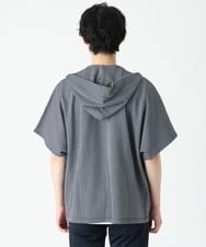 MKCGS57110 MK MICHEL KLEIN HOMME(MKミッシェルクランオム) ボタンレスフードカーディガン ネイビー(57)