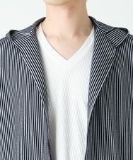 MKCGS57110 MK MICHEL KLEIN HOMME(MKミッシェルクランオム) ボタンレスフードカーディガン ネイビー(57)