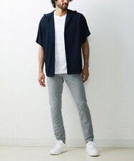 MKCGS57110 MK MICHEL KLEIN HOMME(MKミッシェルクランオム) ボタンレスフードカーディガン ネイビー(58)