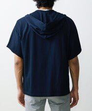 MKCGS57110 MK MICHEL KLEIN HOMME(MKミッシェルクランオム) ボタンレスフードカーディガン ネイビー(58)