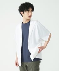 MKCGS57110 MK MICHEL KLEIN HOMME(MKミッシェルクランオム) ボタンレスフードカーディガン ホワイト(90)